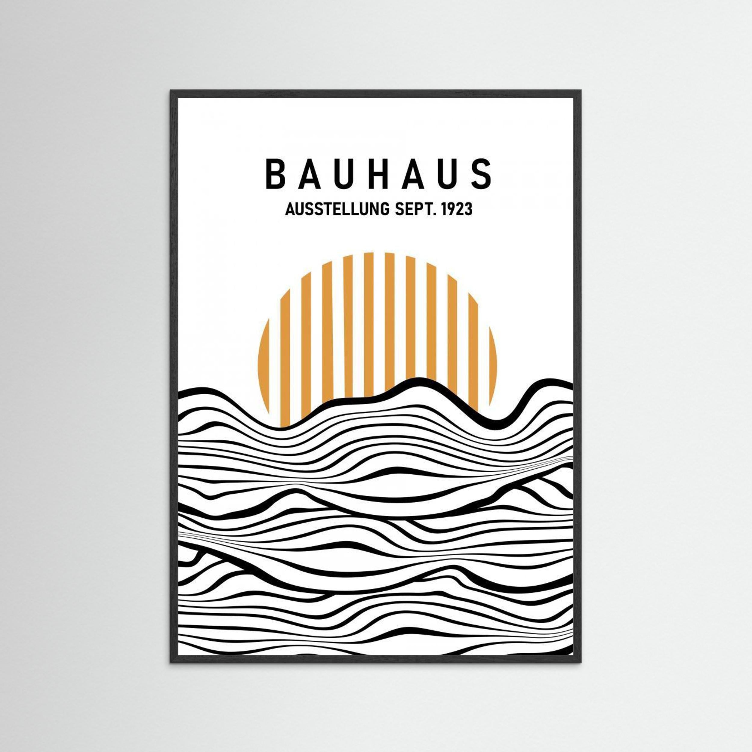 Bauhaus Waves by Sannel Larson - Fine Art Paper Print - dreamtprint.art - 14 x 21 cm / 5 x 8″ (A5)